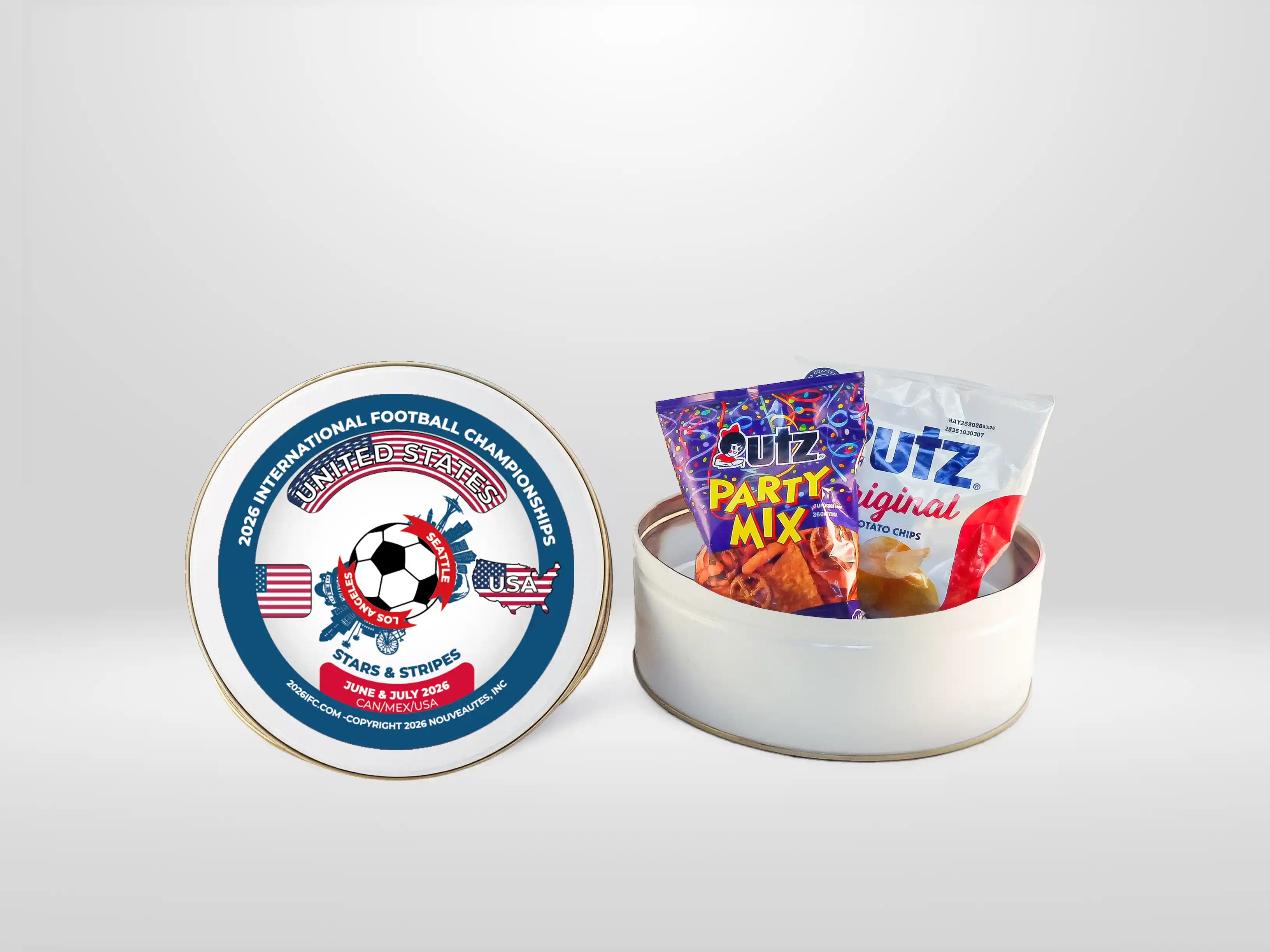 Jumbo Snack Tin USA