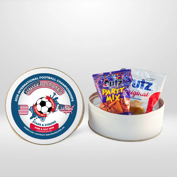 Jumbo Snack Tin with Snacks - USA