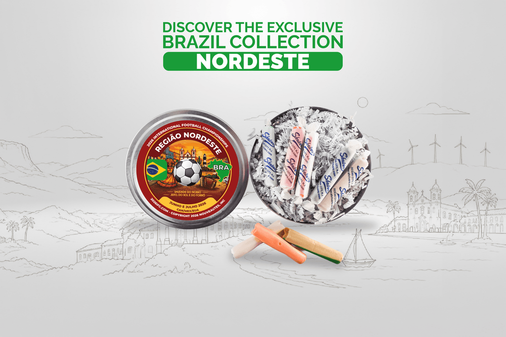 Movie Reel-Style Aluminum Tin - Brazil