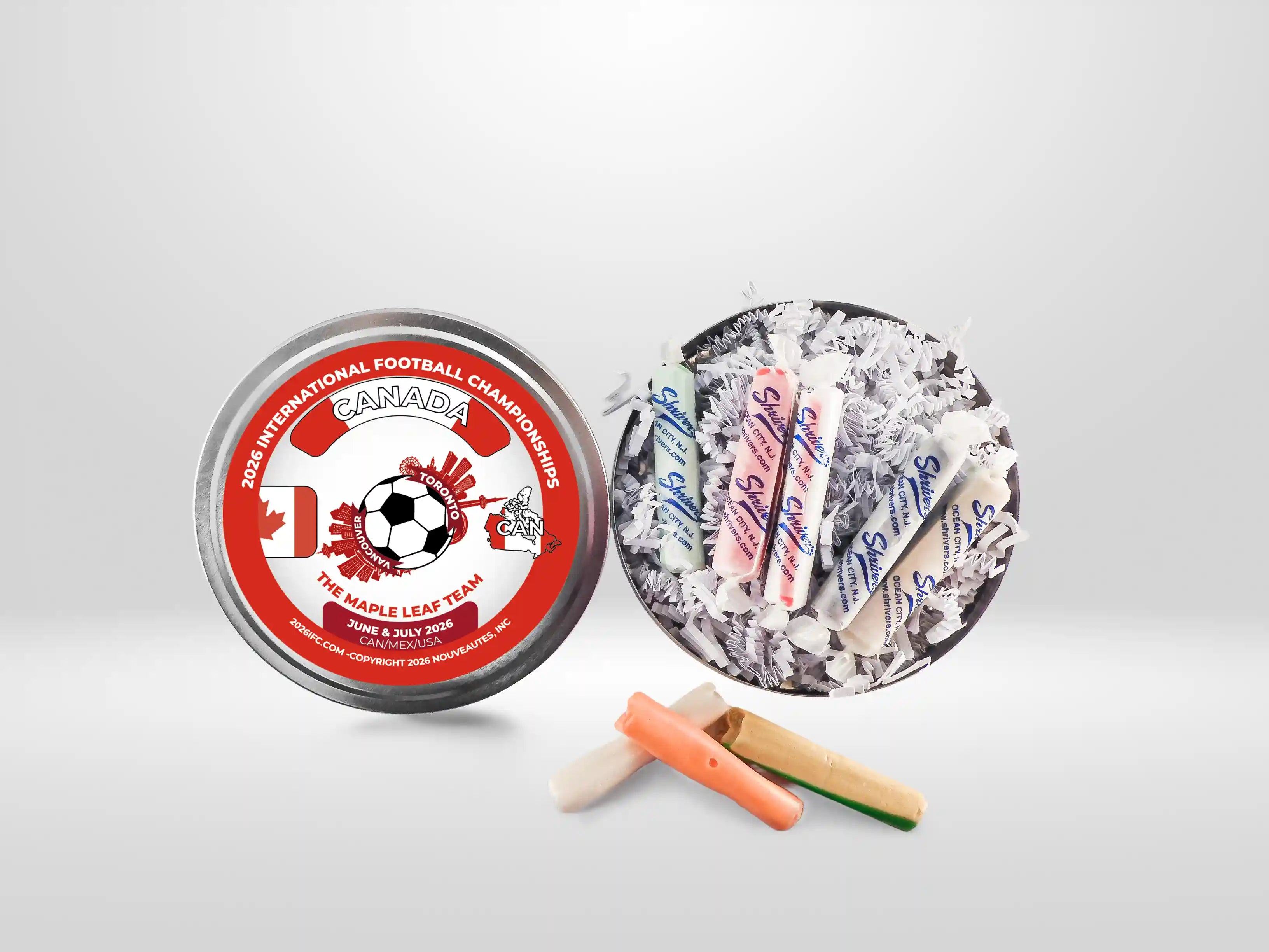 Movie Reel-Style Aluminum Tin Canada