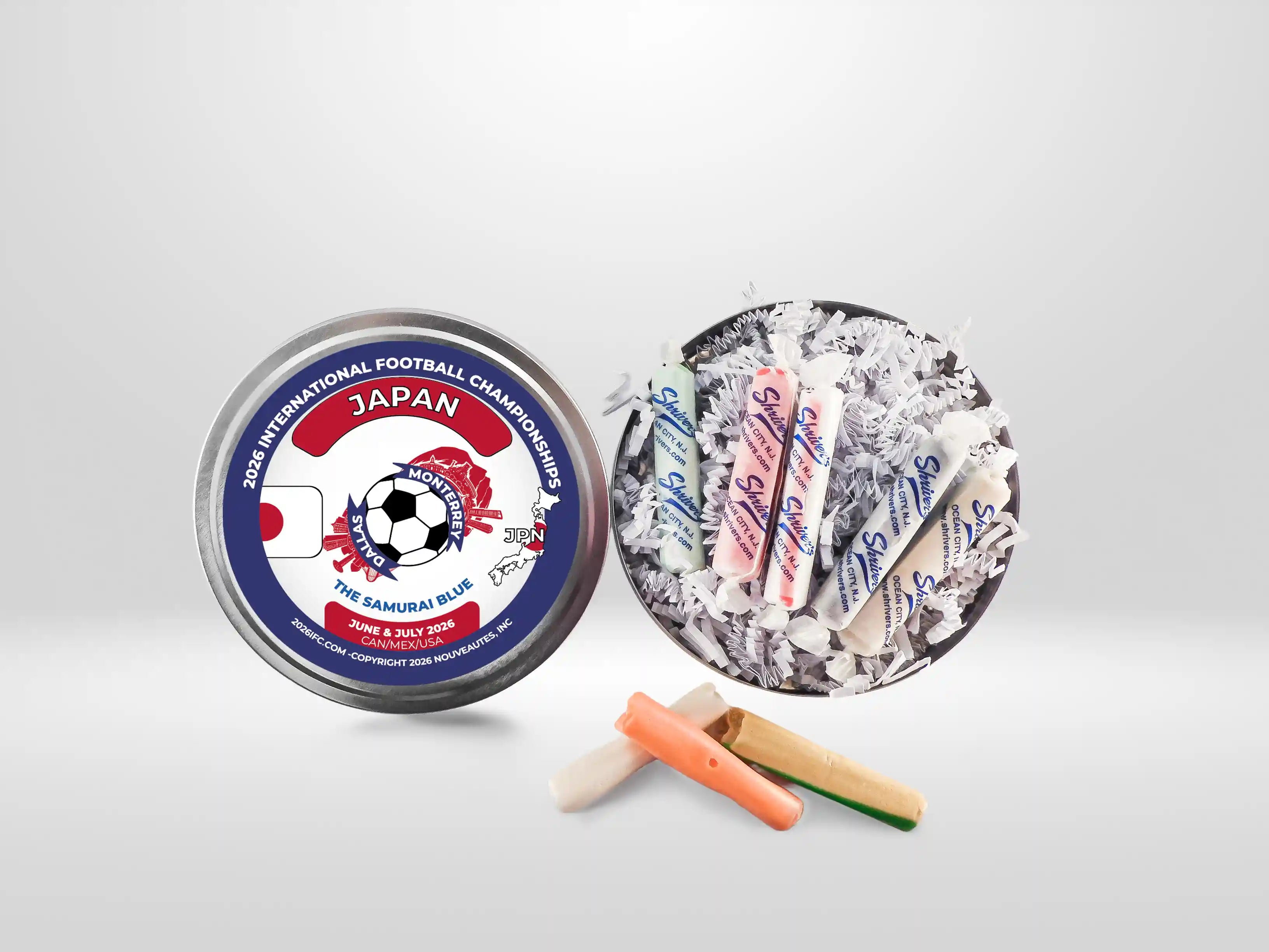Movie Reel-Style Aluminum Tin Japan