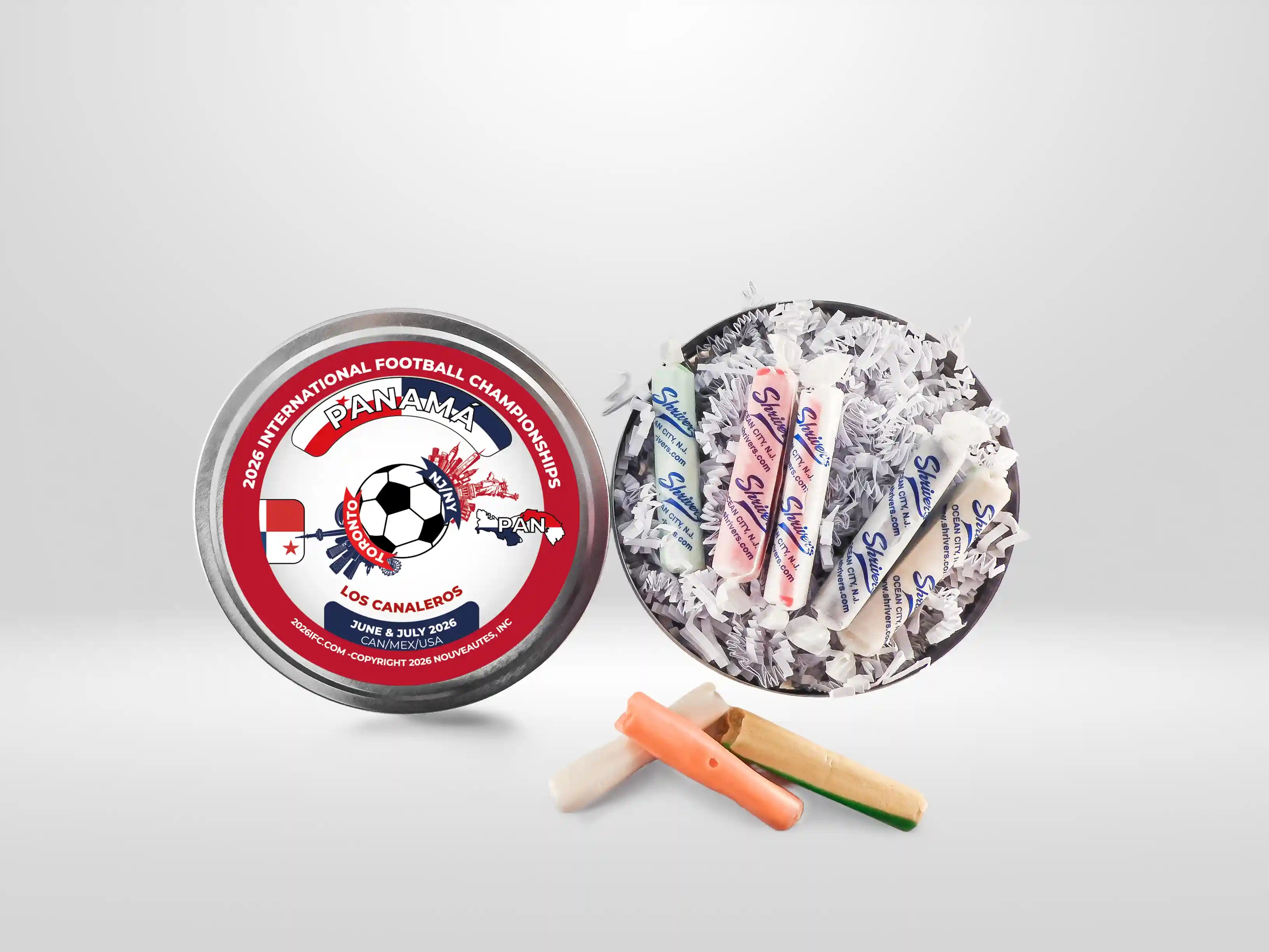 Movie Reel-Style Aluminum Tin Panama