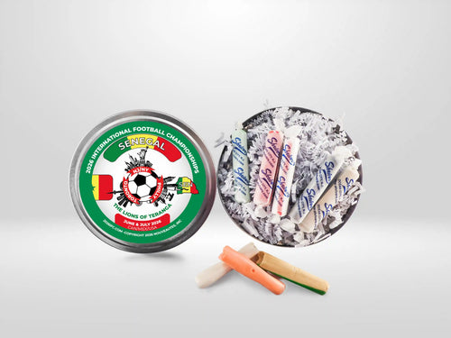 Movie Reel-Style Aluminum Tin Senegal