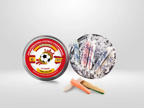 Movie Reel-Style Aluminum Tin Spain